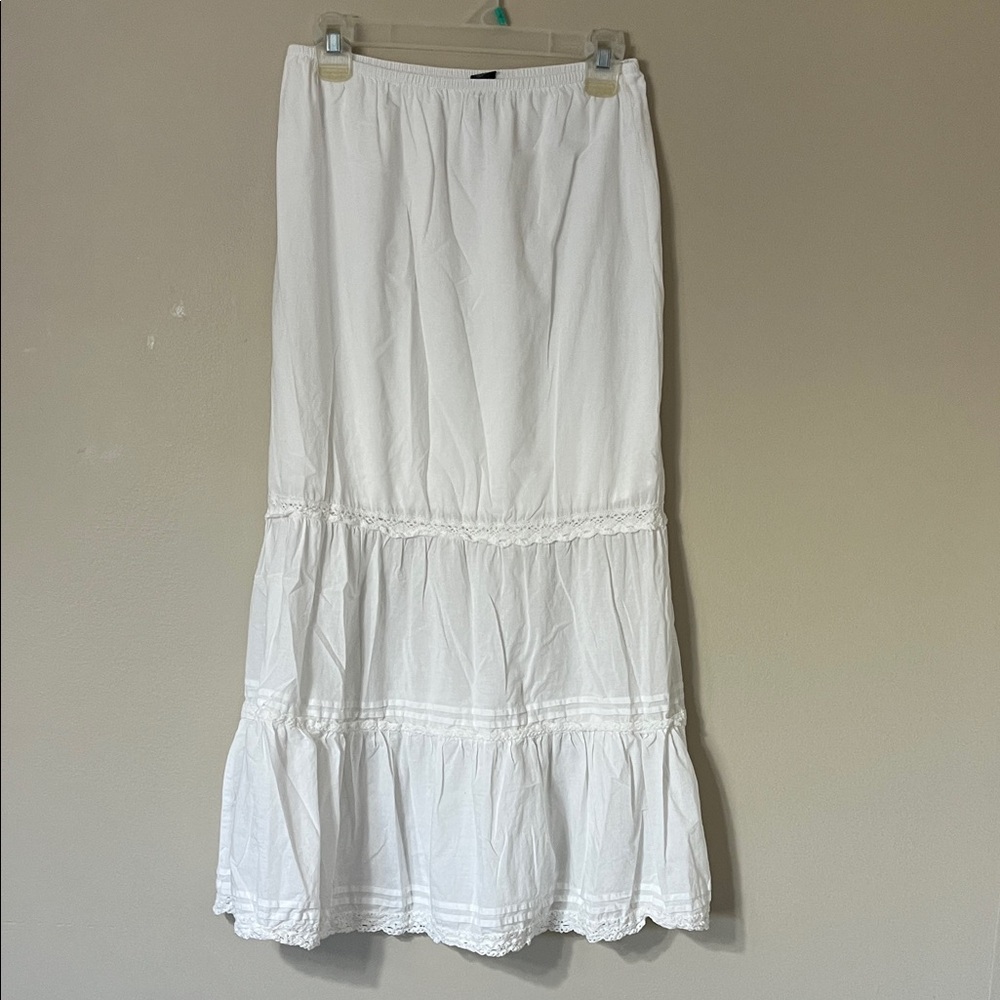 Wild Fable Elegant White Maxi Skirt